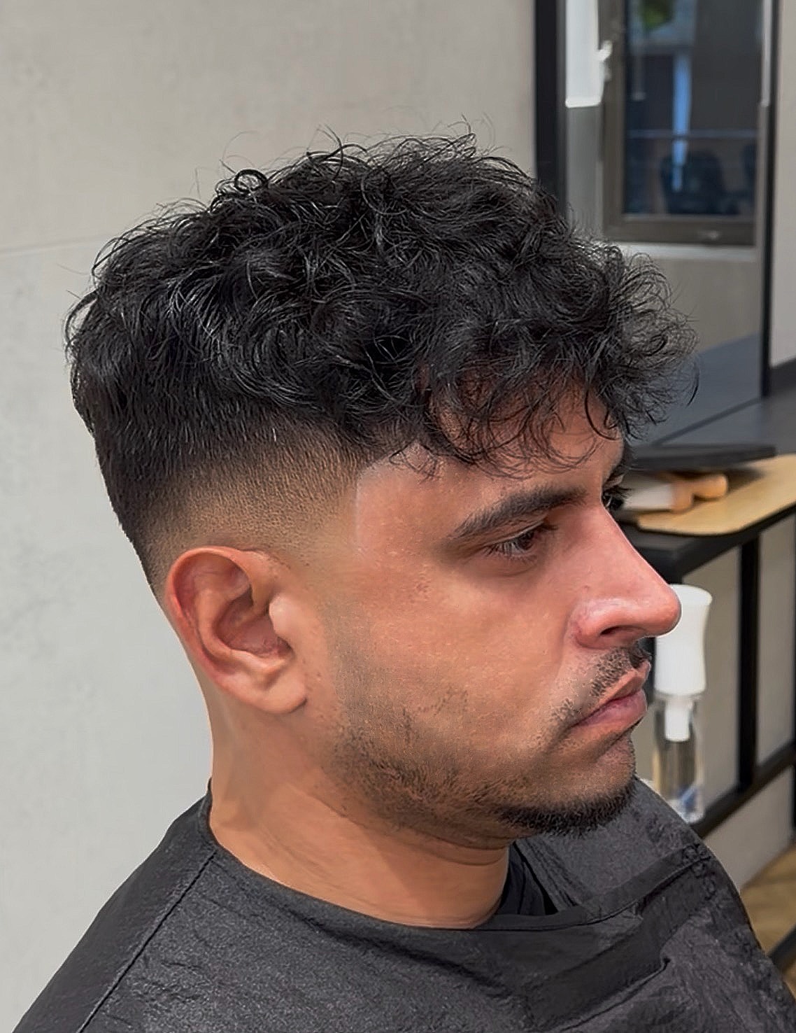 Design Perm — Wavy Curl, Taper Fade